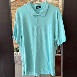 Calvin Klein Men's Teal Polo Shirt